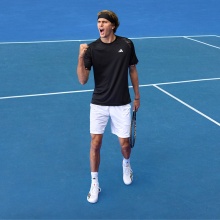 adidas Tennis-Tshirt Melbourne Ergo Tennis Heat.Rdy Raglan schwarz Herren